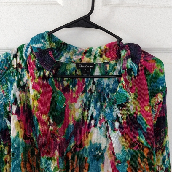 Caeliann open face ruffle accordion top - Picture 4 of 5